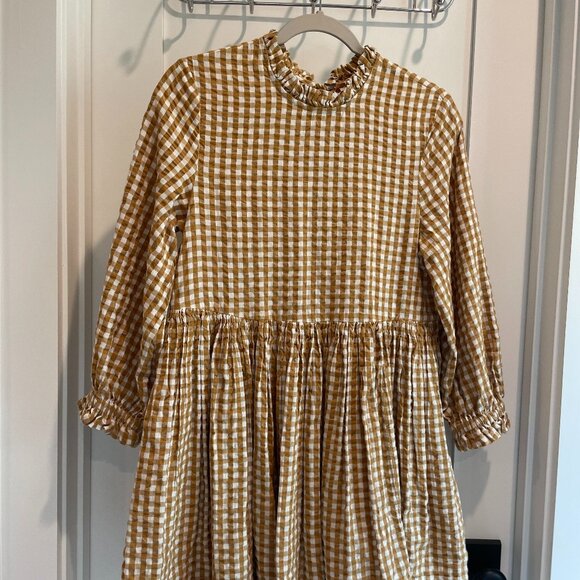 Free PeopleTunic Prairie Babydoll Gingham Dress XS - Picture 1 of 6